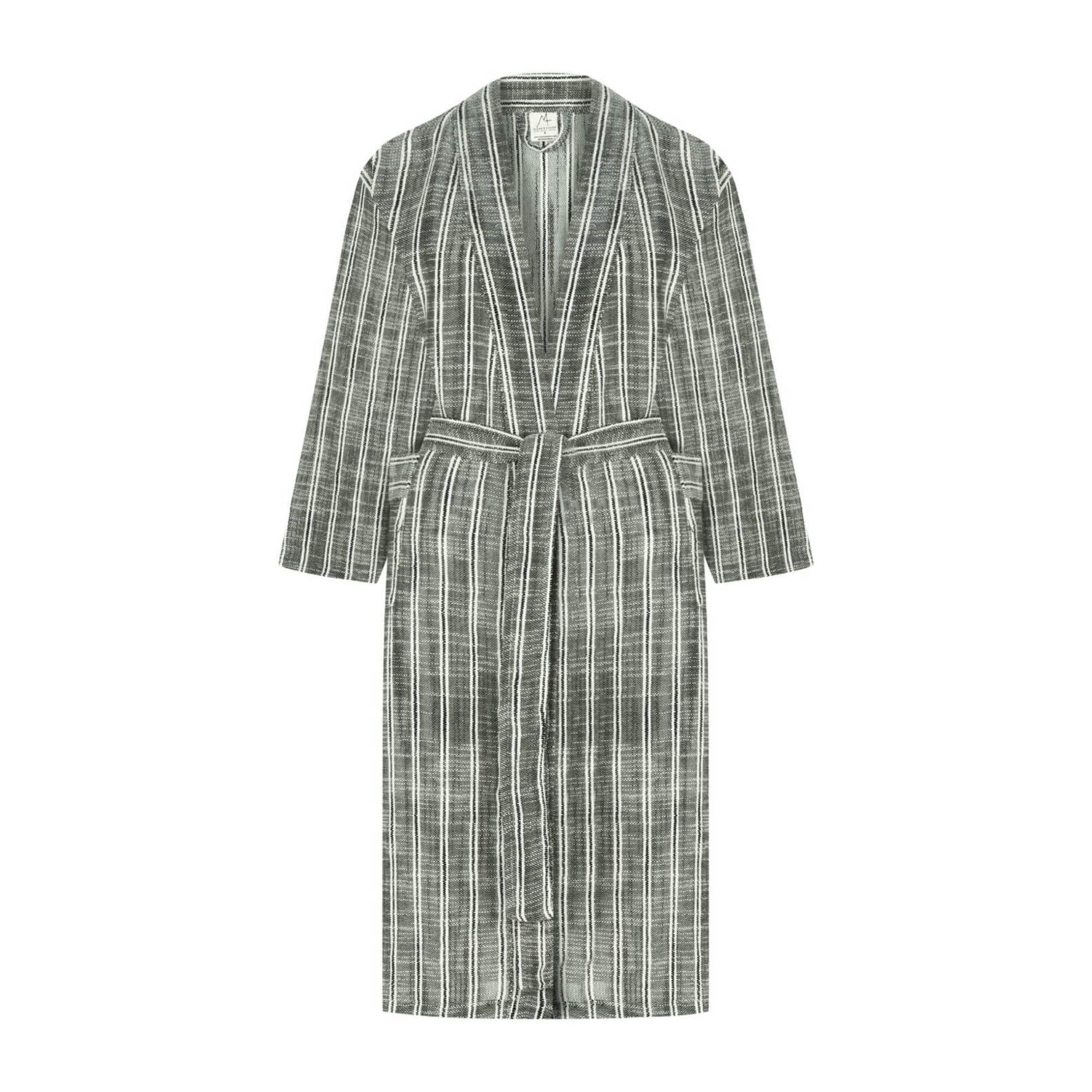 Turkish Linen Robe | Basil_Mizar & Alcor_201-60-1429-171BASILS | Obakki