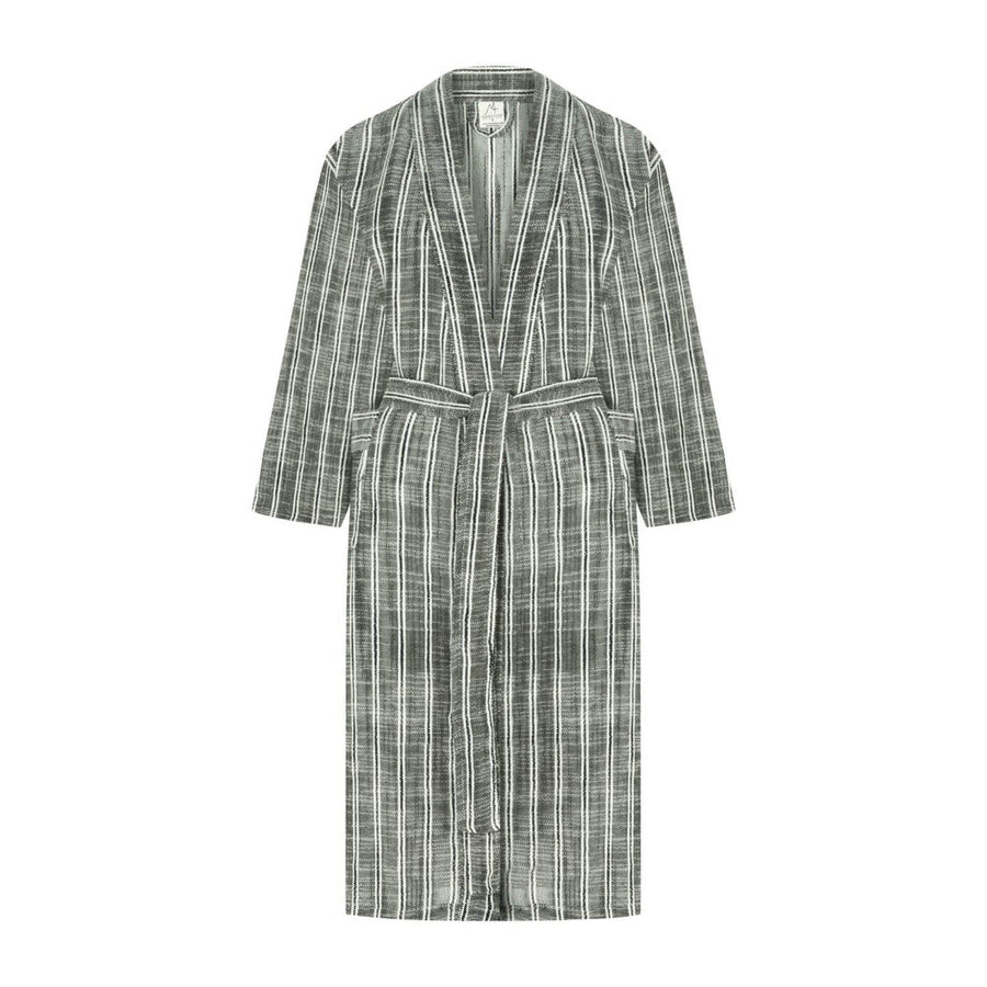 Turkish Linen Robe | Basil_Mizar & Alcor_201-60-1429-171BASILS | Obakki