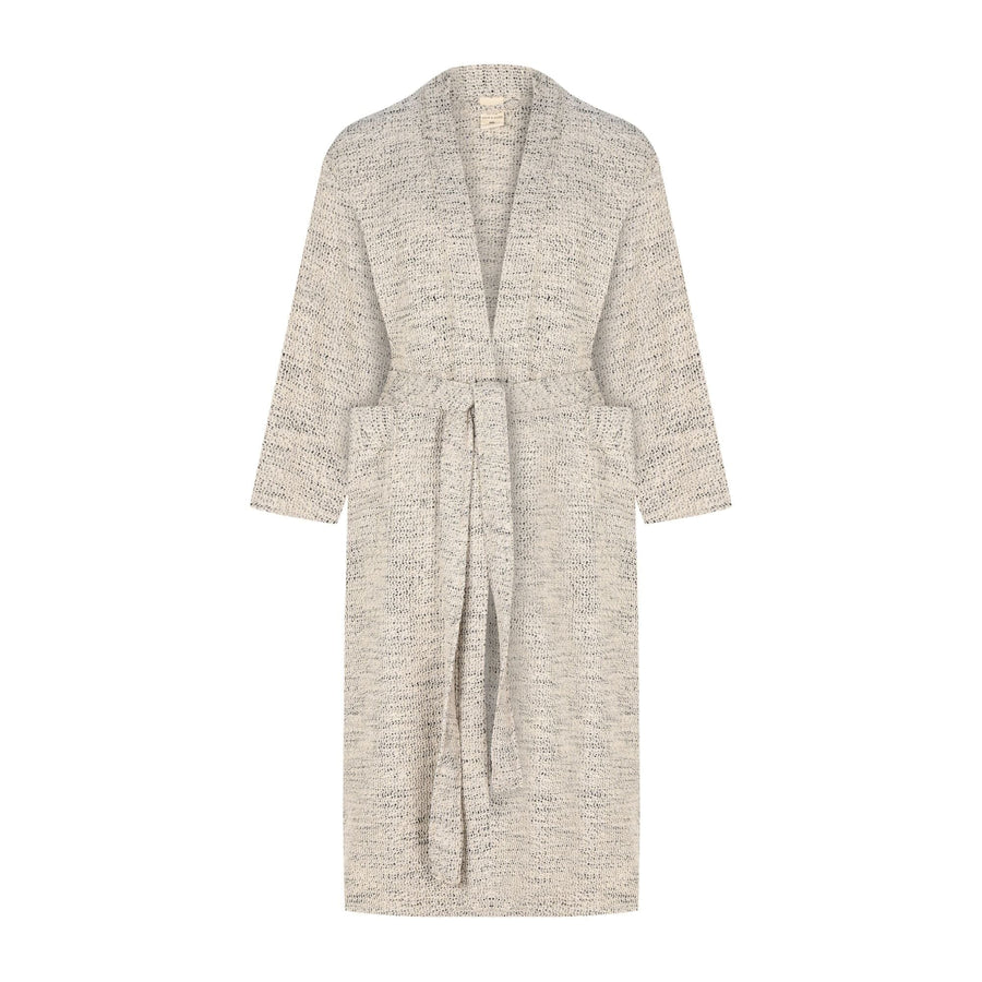 Turkish Linen Robe | Speckled Grey_Mizar & Alcor_201-60-1259-171GRYS | Obakki