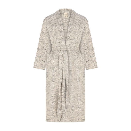 Turkish Linen Robe | Speckled Grey_Mizar & Alcor_201-60-1259-171GRYS | Obakki