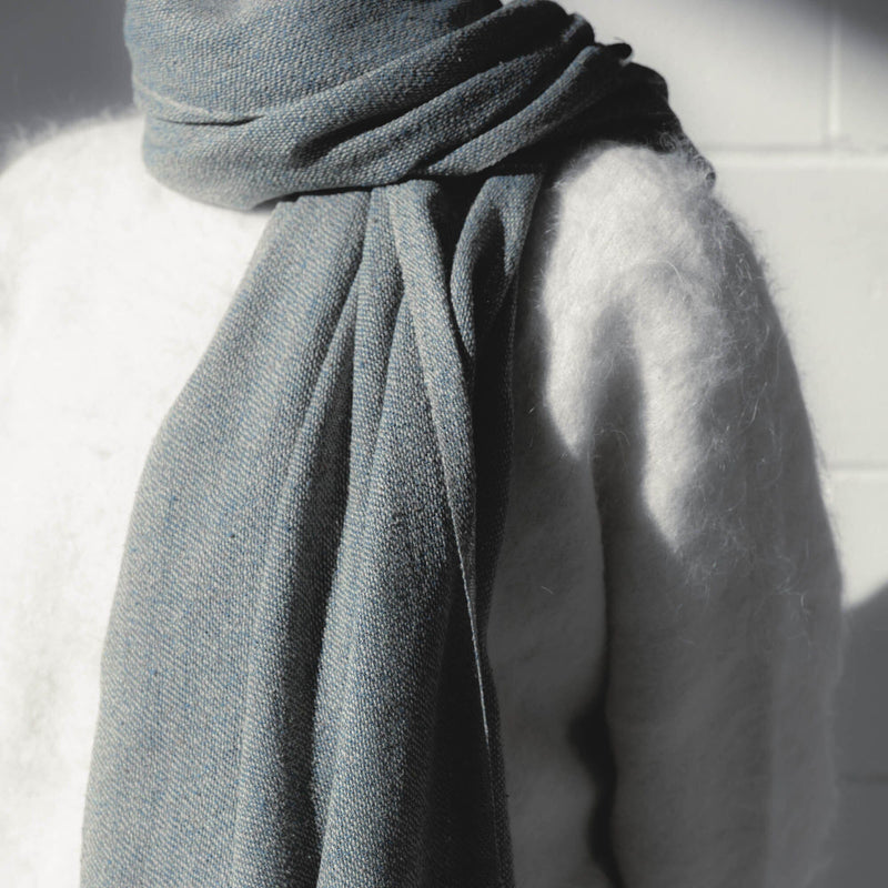 Turkish Silk Scarf | Blue Scarves Mizar & Alcor Obakki