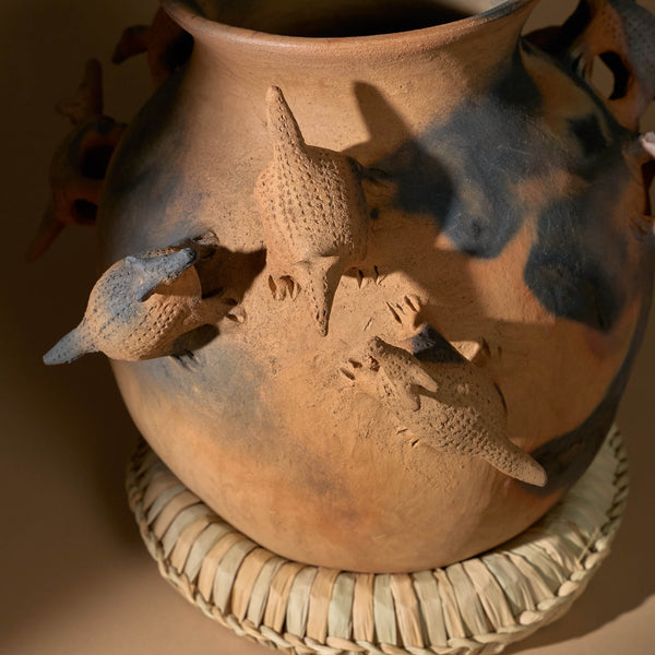 Veladores del Maiz Clay Vase - Vases by San Pedro Zipajo | Obakki