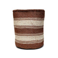 18" Sisal Basket | Stripe_Kitui_201-70-0142-114Blk / Nat StripeOS | Obakki