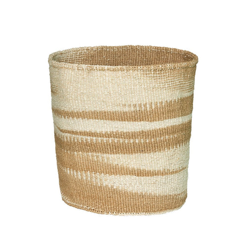 18" Sisal Basket | Swirl - Baskets by Kitui | Obakki