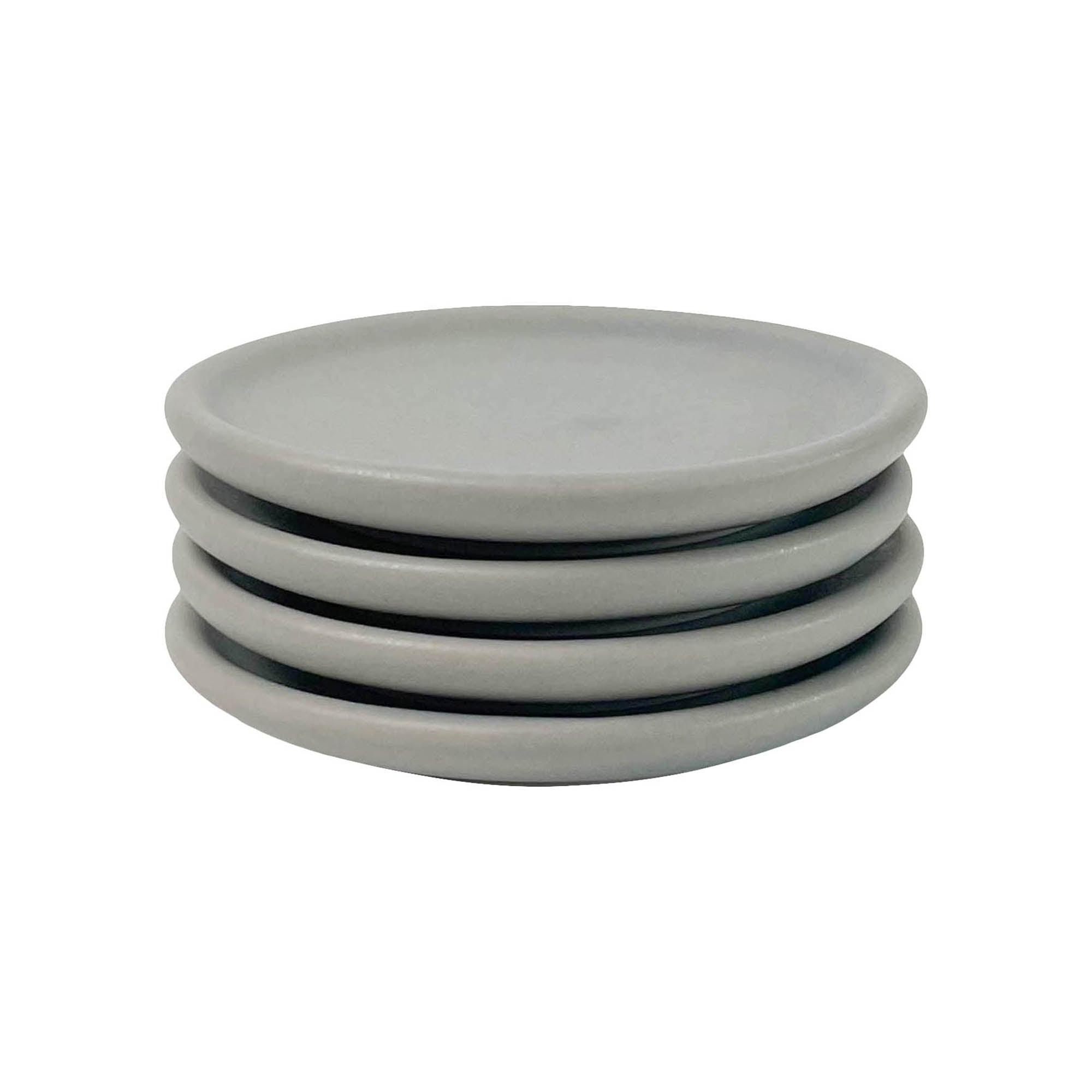 4" Plato Liso Set 4