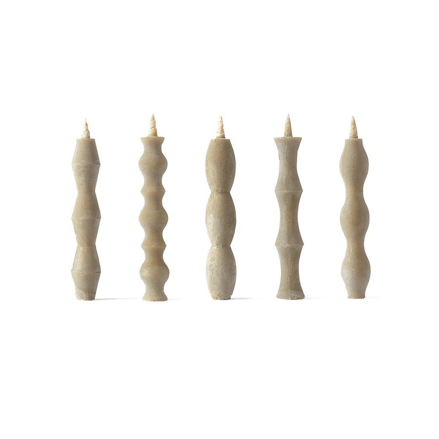 4" Totem Candles | Set of 5_Takazawa_201-41-0049-698-Sumac-O/S | Obakki