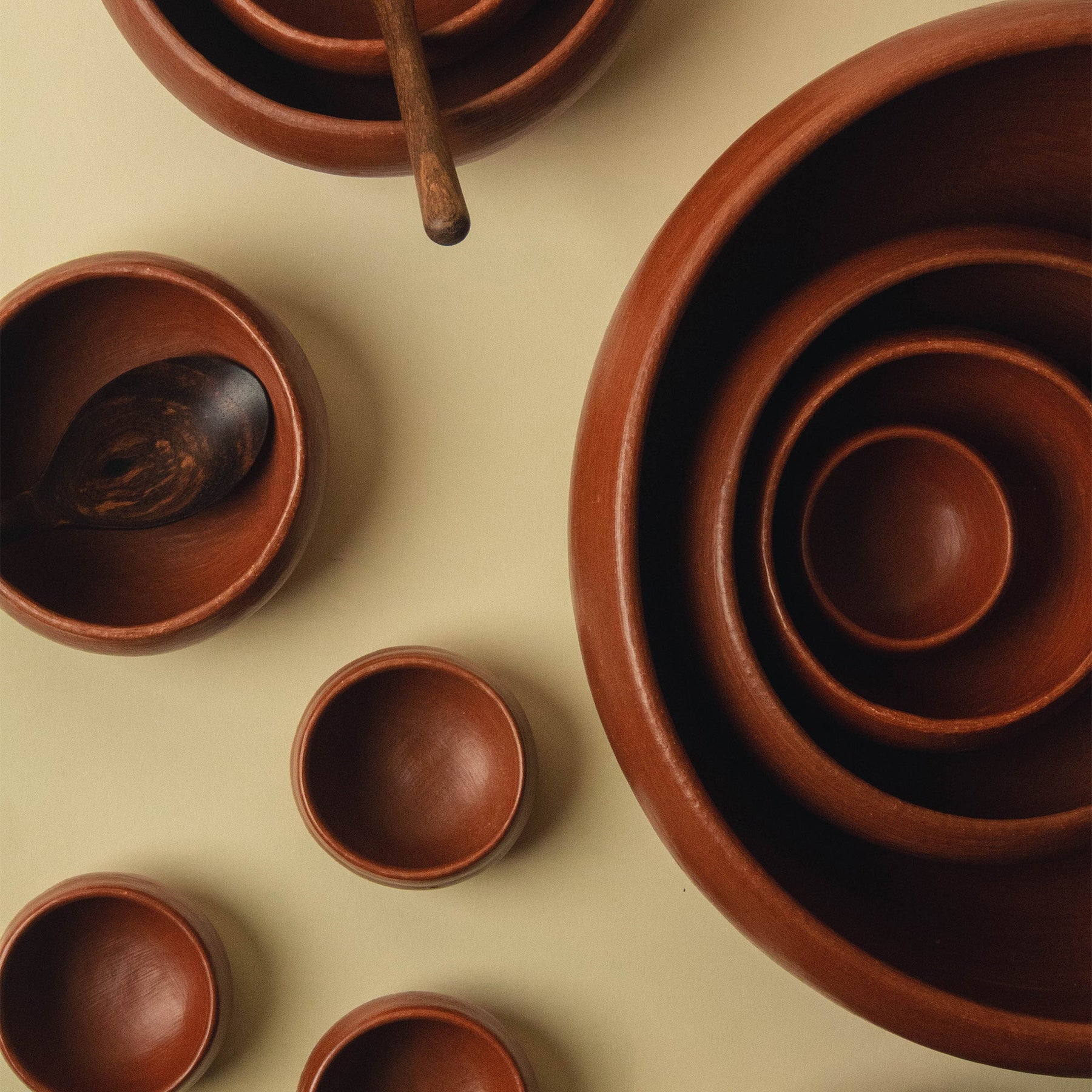 red clay tableware from oaxaca