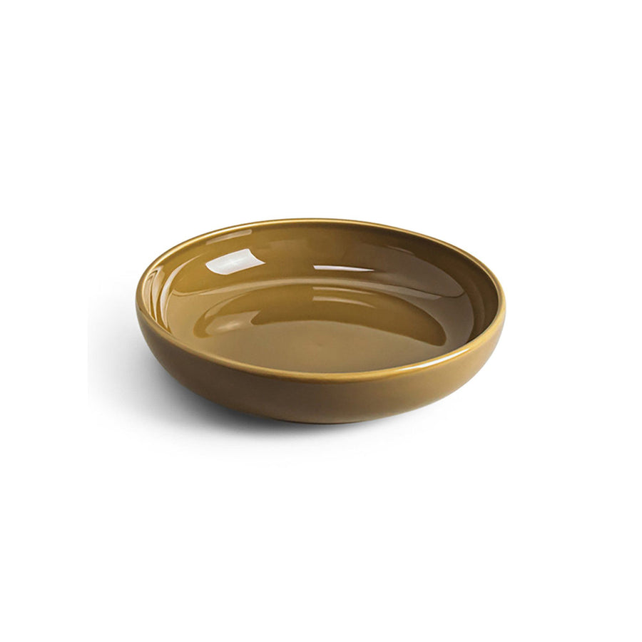 6.5" Flat Serving Bowl_R+D.Lab_201-54-0398-158-Ocher Tan-O/S | Obakki