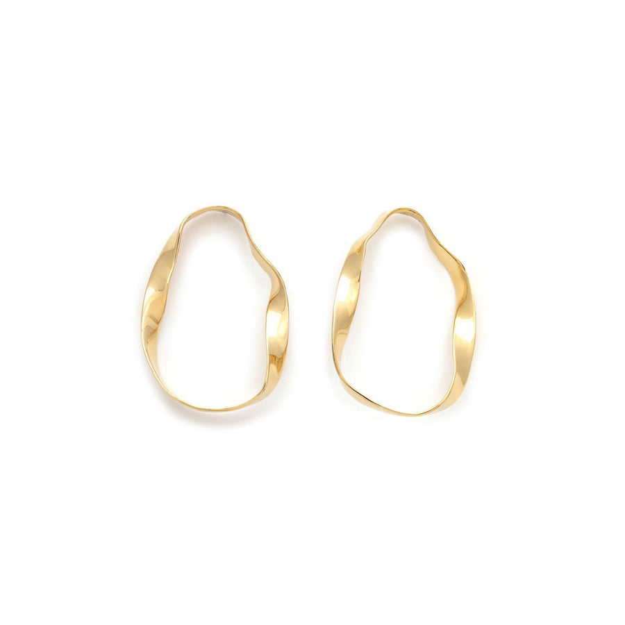 Abstract Oval Earrings_Sylvester_201-31-0451-695GPOS | Obakki