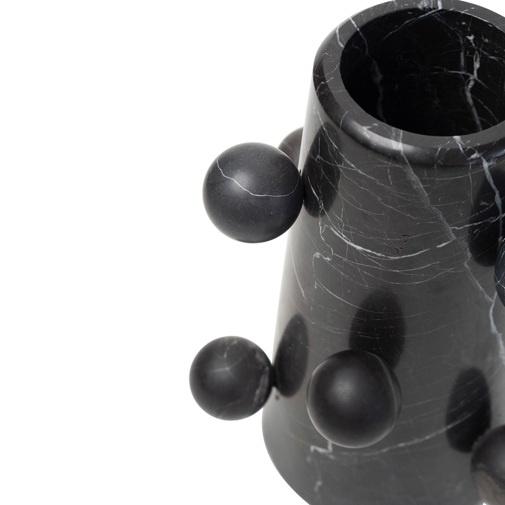 Alma Nueva Vase | Black_Ayres_201-54-0872-156BlackMarbleOS | Obakki