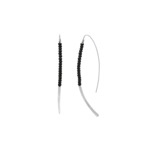 Beaded Oval Hoop Earrings_Victorious Crafts_201-31-0733-134SPOS | Obakki