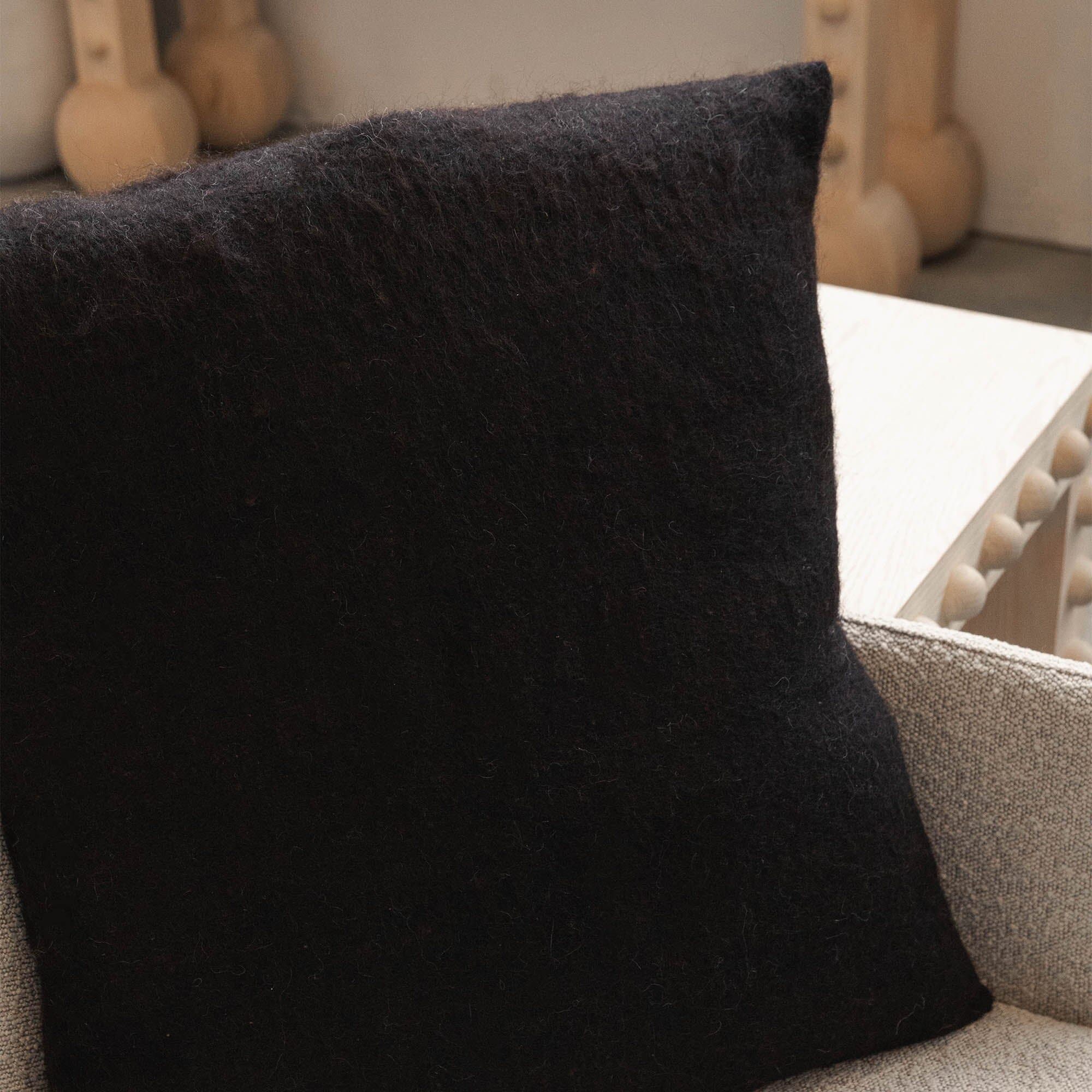 Brushed Wool Cushion Cover | Burnt Brown Cushion Covers Weavers of Chiapas Obakki