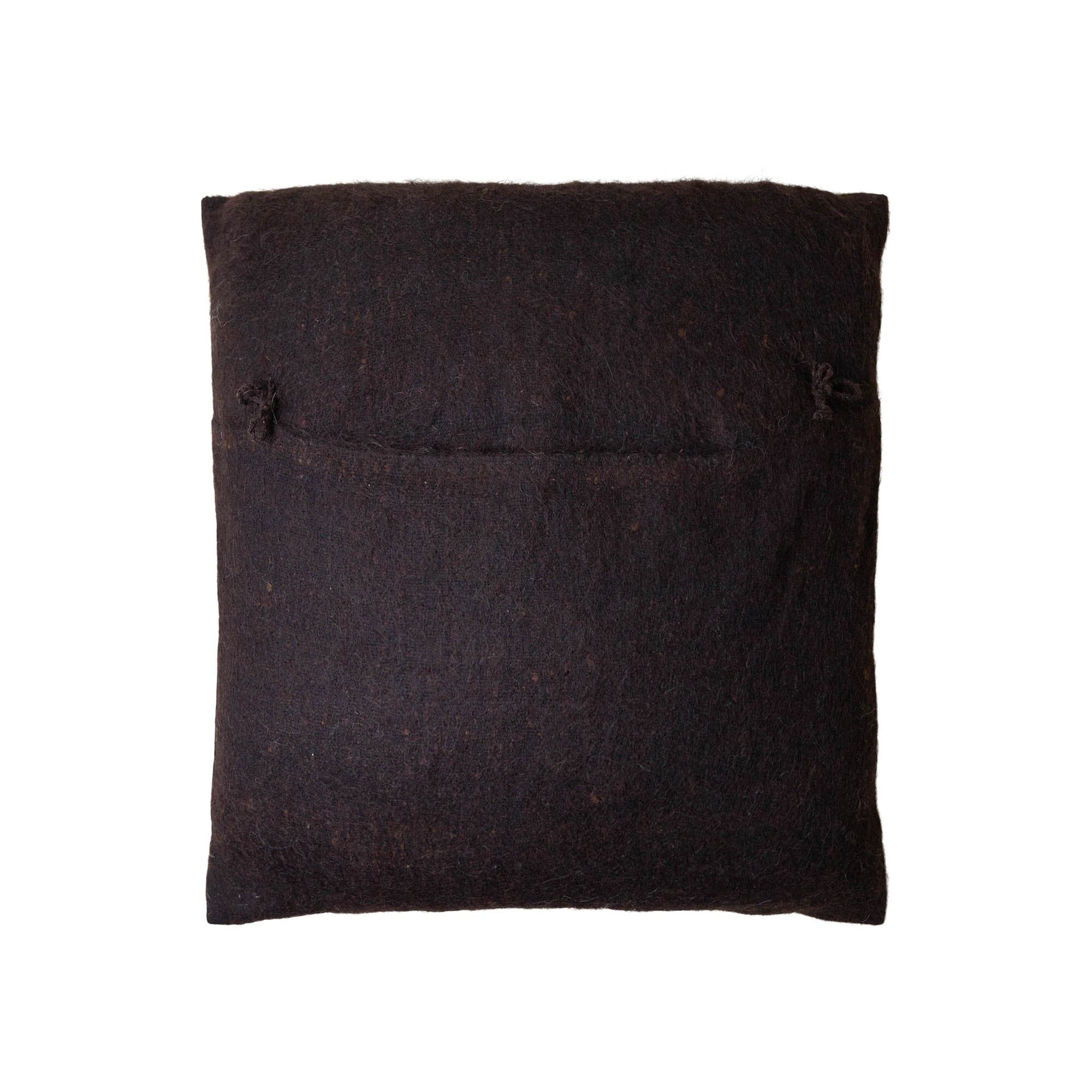 Brushed Wool Cushion Cover | Burnt Brown Cushion Covers Weavers of Chiapas Obakki
