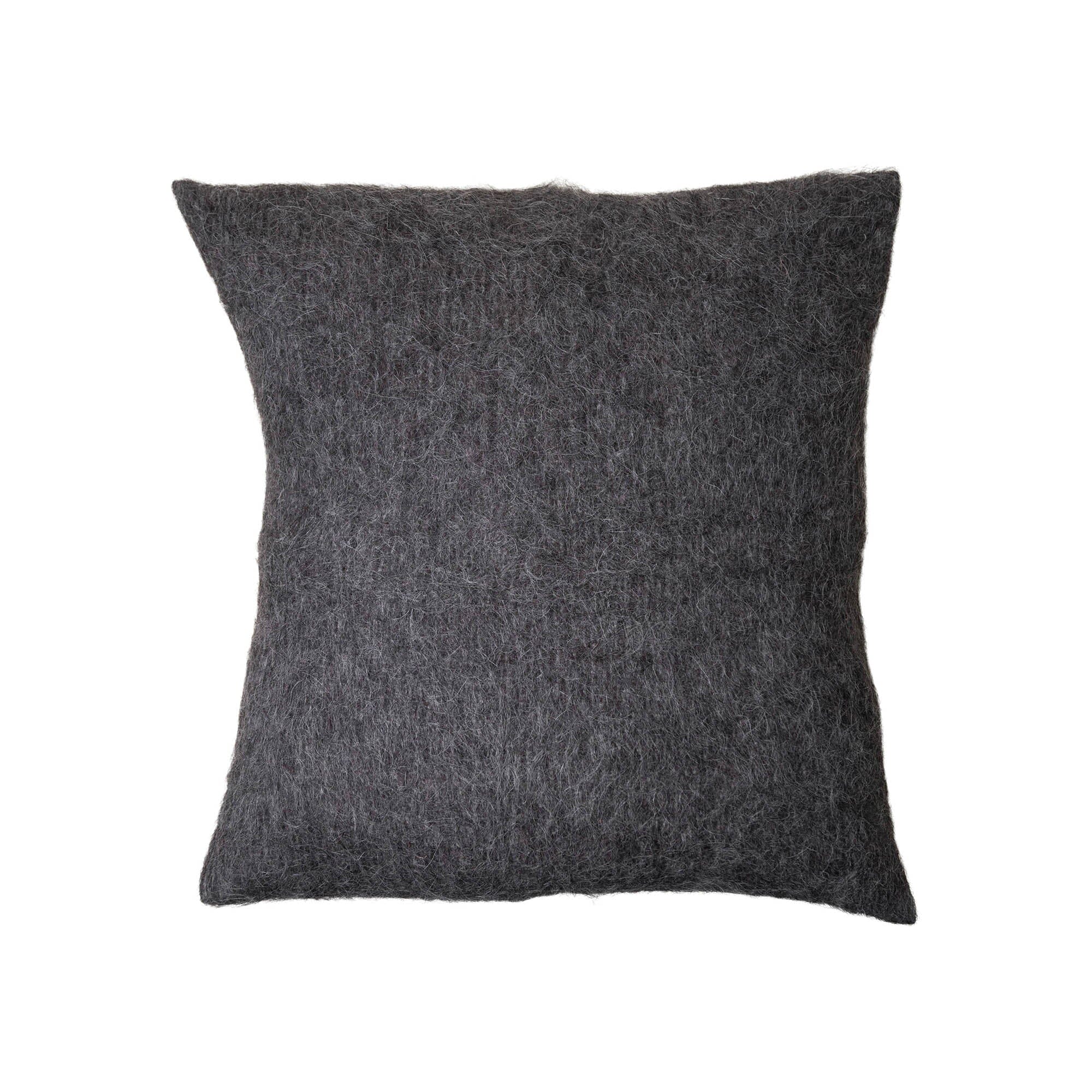 Brushed Wool Cushion Cover | Dark Grey_Weavers of Chiapas_201-64-1217-180DarkGreyOS | Obakki