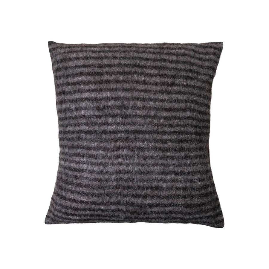 Brushed Wool Cushion Cover | Grey Stripe_Weavers of Chiapas_201-64-1220-180GRYSTRIPEOS | Obakki