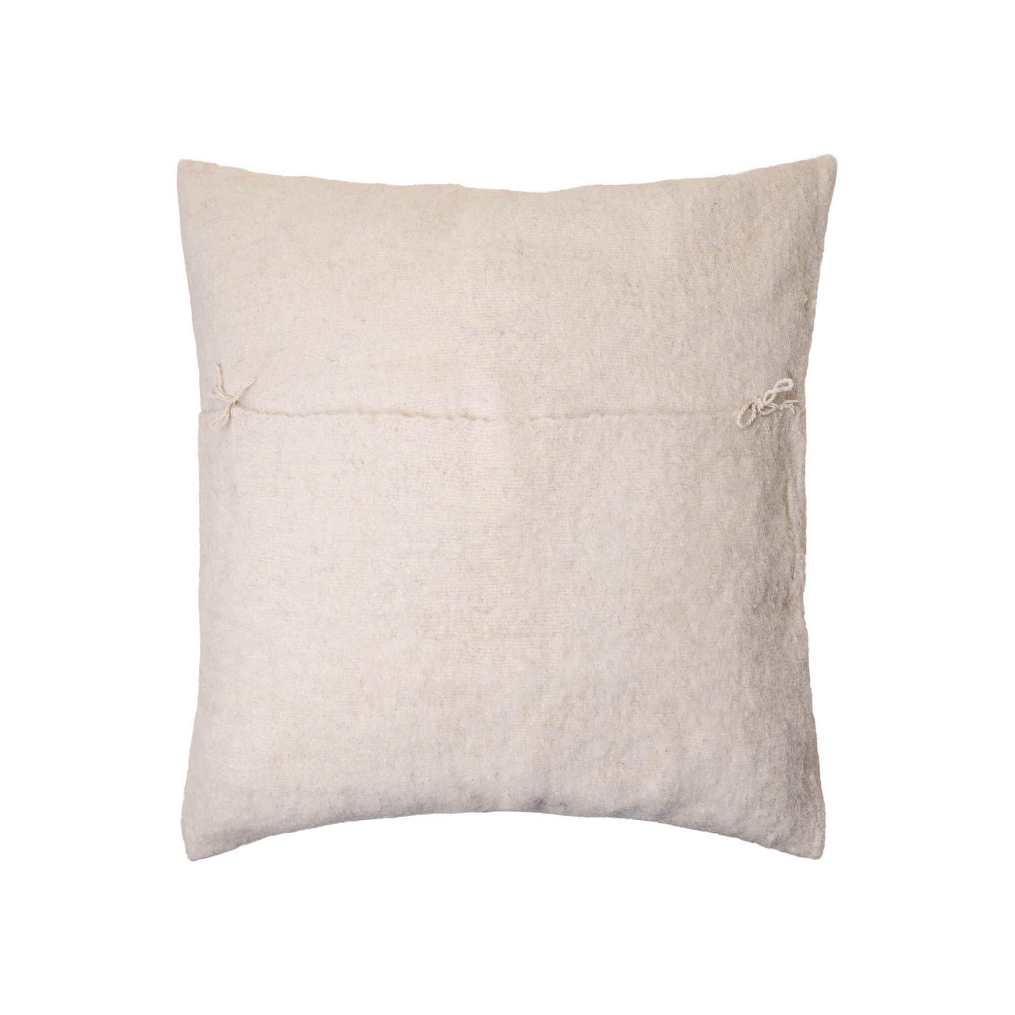 Brushed Wool Cushion Cover | White Cushion Covers Weavers of Chiapas Obakki