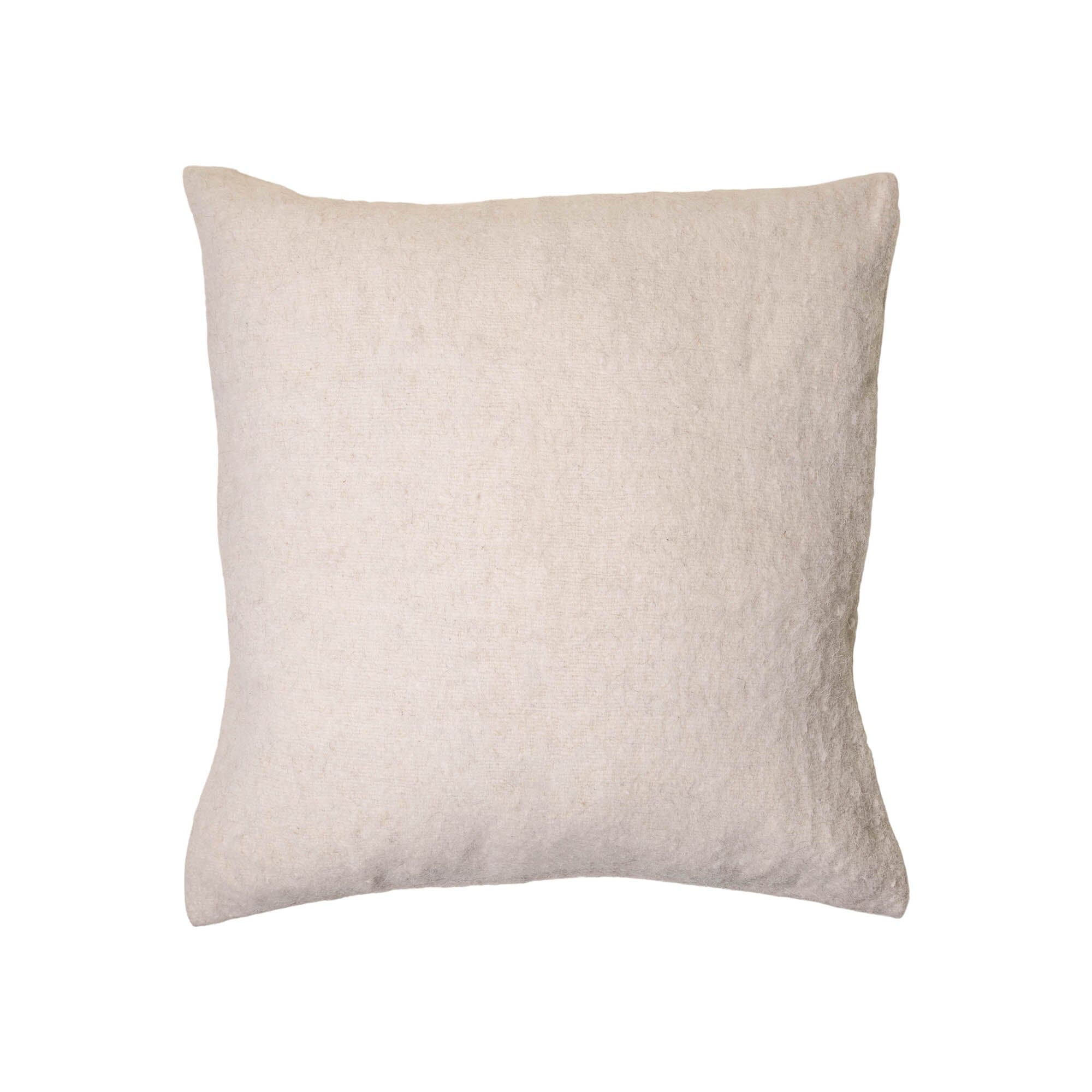 Brushed Wool Cushion Cover | White Cushion Covers Weavers of Chiapas Obakki