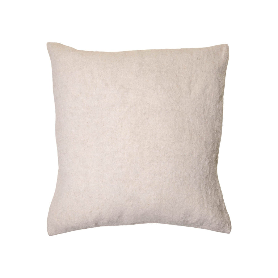Brushed Wool Cushion Cover | White_Weavers of Chiapas_201-64-1216-180WhiteOS | Obakki