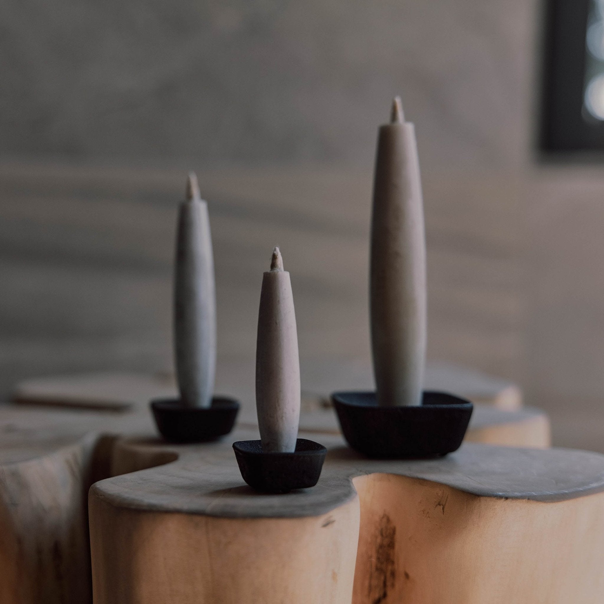 Cast Iron Candle Stand | L - Candle Holders by Takazawa | Obakki
