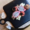 Charcuterie Serving Board | Squared_Steelwood_201-54-0853-157BLKOakOS | Obakki