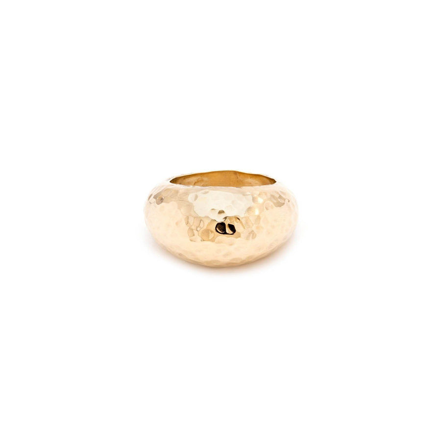 Chunky Hammered Ring_Sylvester_201-31-0026-695GP5 | Obakki