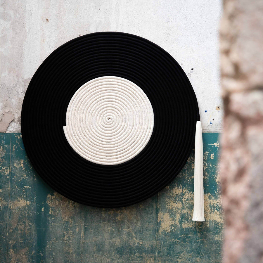 Circle Of Ashes Wall Hanging_Caralarga_201-71-1282-717BLK39.5 x 39.5" | Obakki