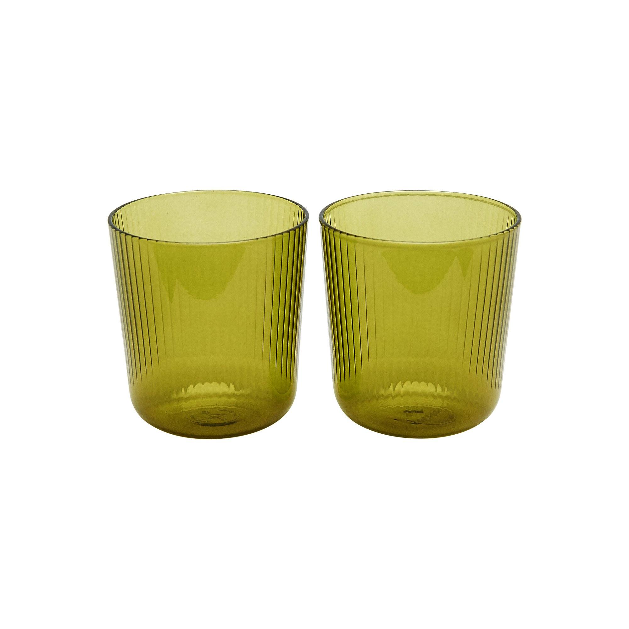 Citrine Green Luisa Vino | Set of 2 - Glassware by R+D.Lab | Obakki