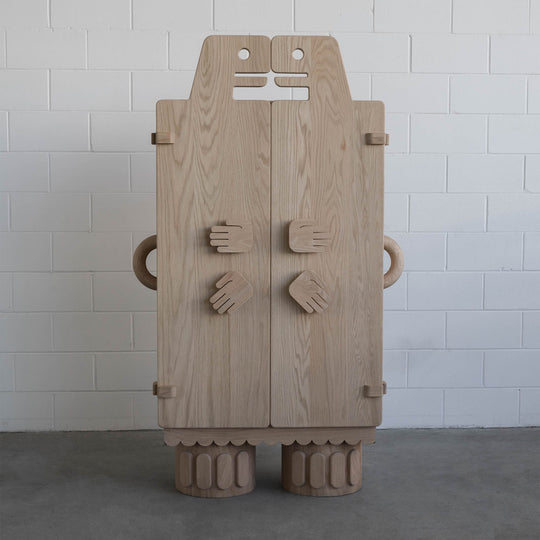 COATLICUE Oak Cabinet - Furniture by Originario Andres Gutierrez | Obakki