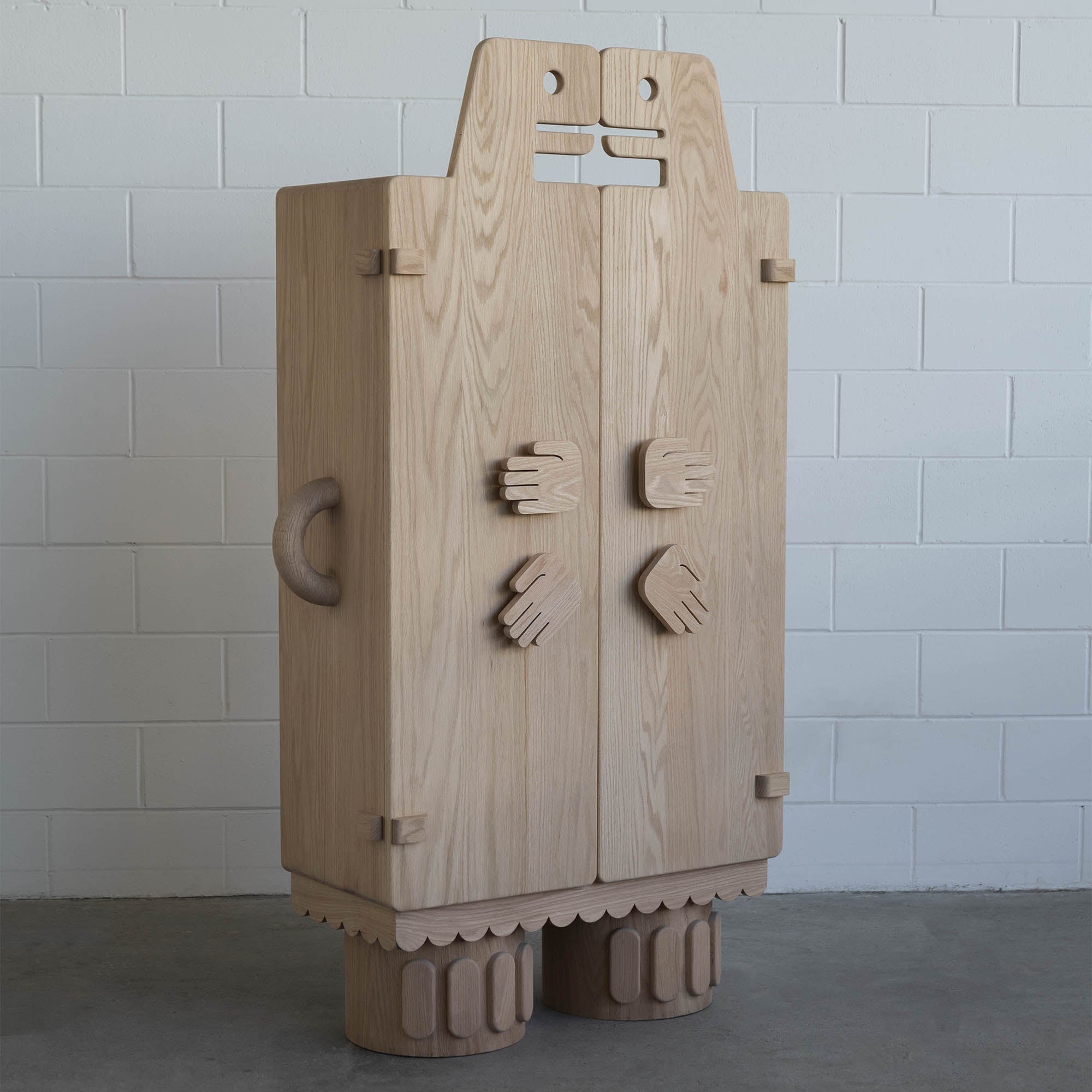 COATLICUE Oak Cabinet - Furniture by Originario Andres Gutierrez | Obakki