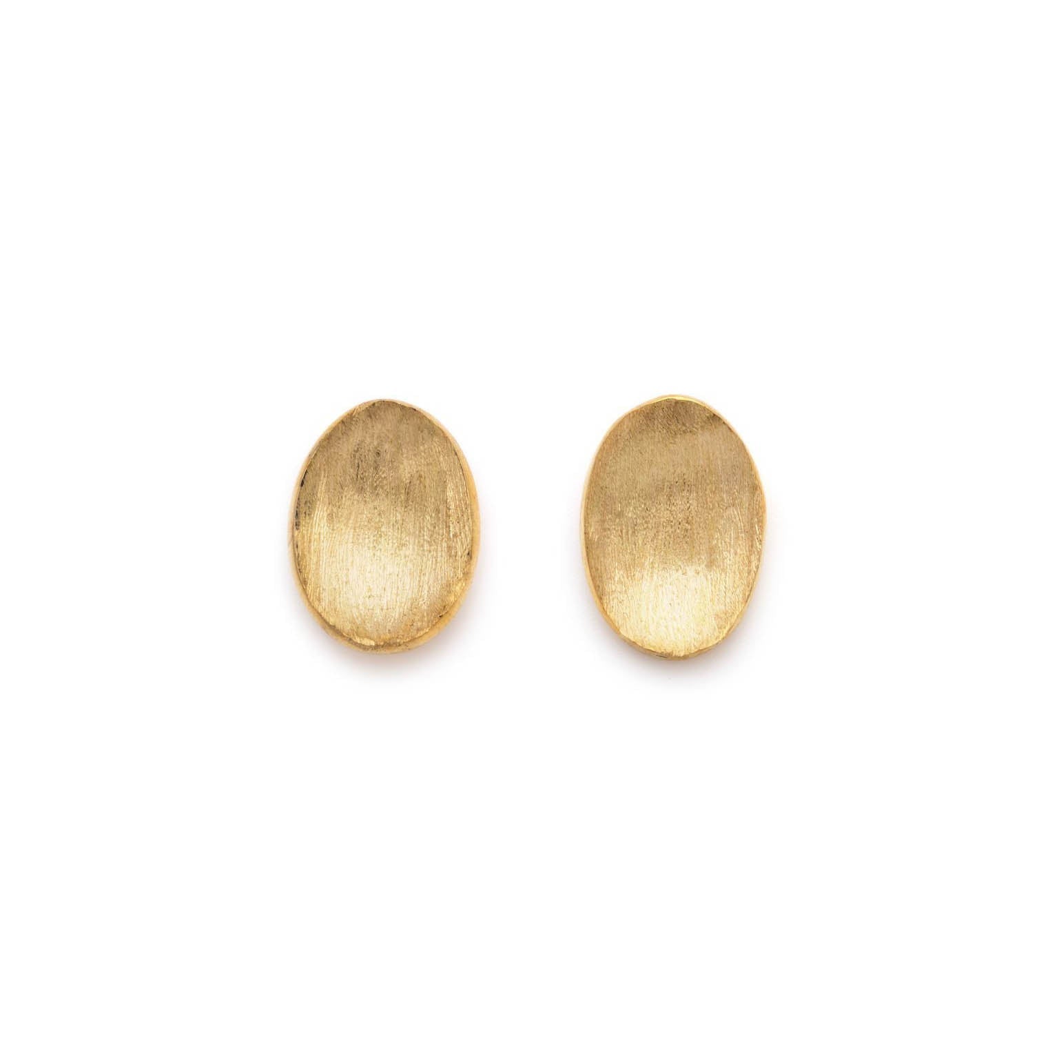 Concave Oval Earrings - Earring by Sylvester | Obakki