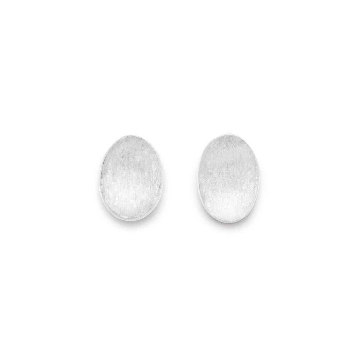 Concave Oval Earrings - Earring by Sylvester | Obakki