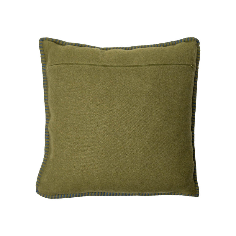 Doppio Cushion | Moro Brown / Citrine Green - Cushions by R+D.Lab | Obakki