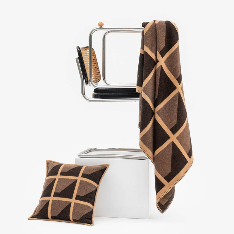 Finestre Cushion | Sienna Tan - Cushions by R+D.Lab | Obakki