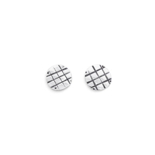Grooved Circle Earrings_Victorious Crafts_201-31-0591-134GPOS | Obakki