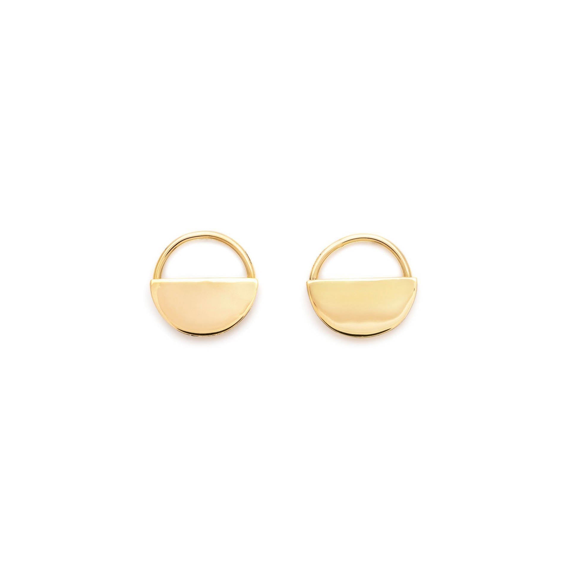 Halfmoon Studs - Earring by Sylvester | Obakki