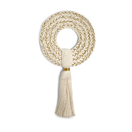 Handwoven Holiday Wreath - Large - Holiday Decor by Caralarga | Obakki