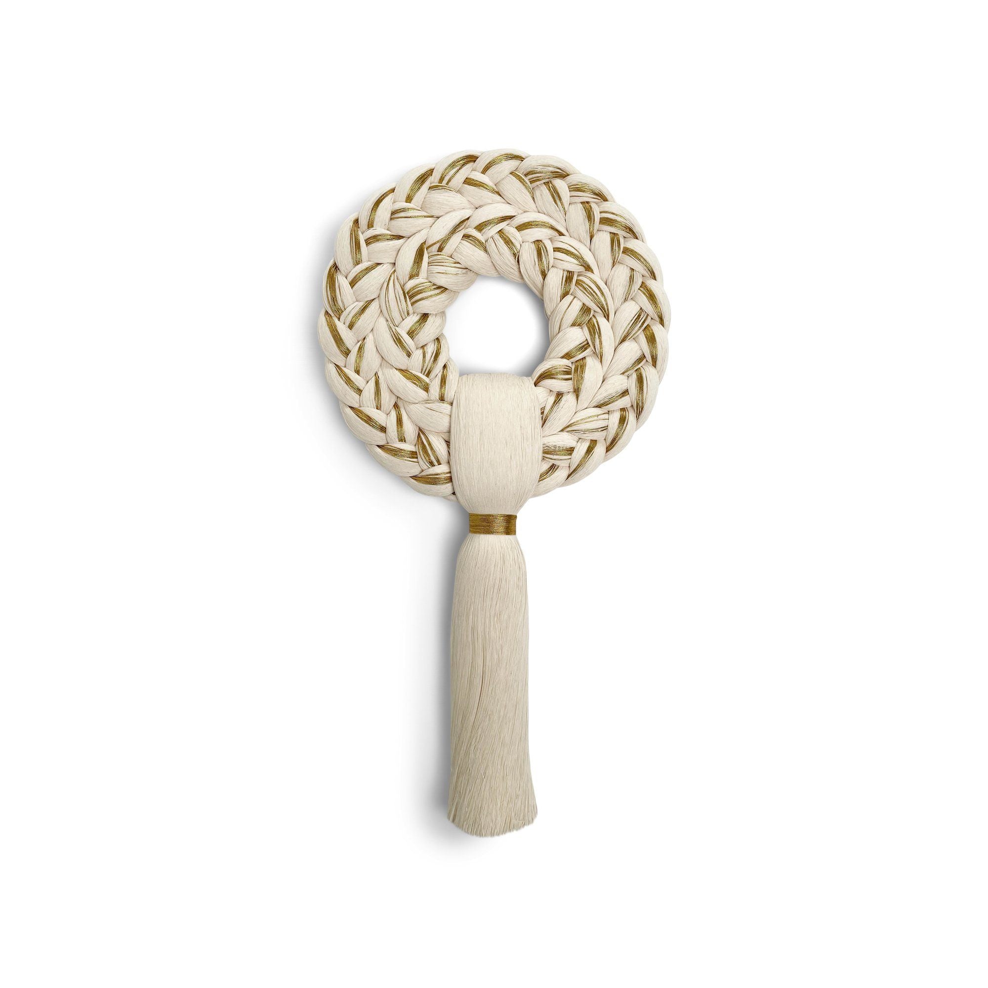 Handwoven Holiday Wreath - Small - Holiday Decor by Caralarga | Obakki