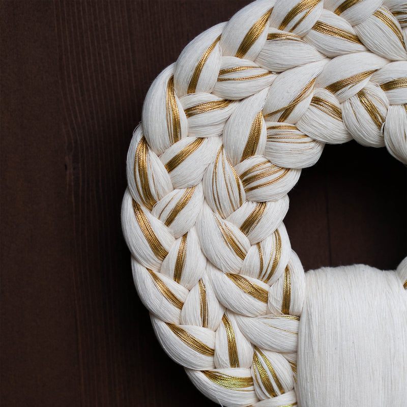 Handwoven Holiday Wreath - Small - Holiday Decor by Caralarga | Obakki