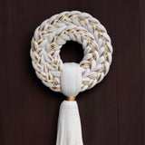 Handwoven Holiday Wreath - Small - Holiday Decor by Caralarga | Obakki