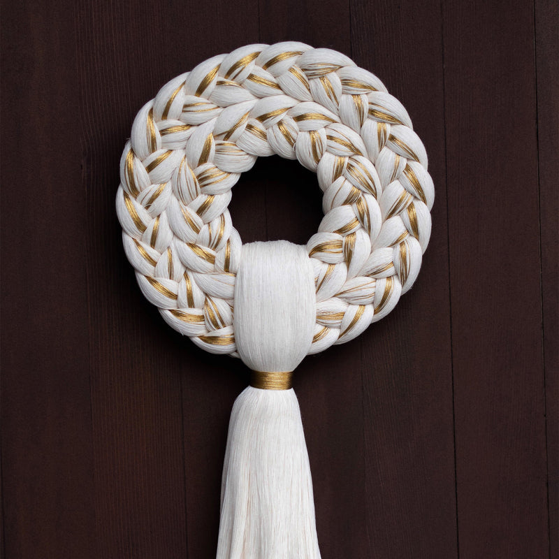 Handwoven Holiday Wreath - Small - Holiday Decor by Caralarga | Obakki