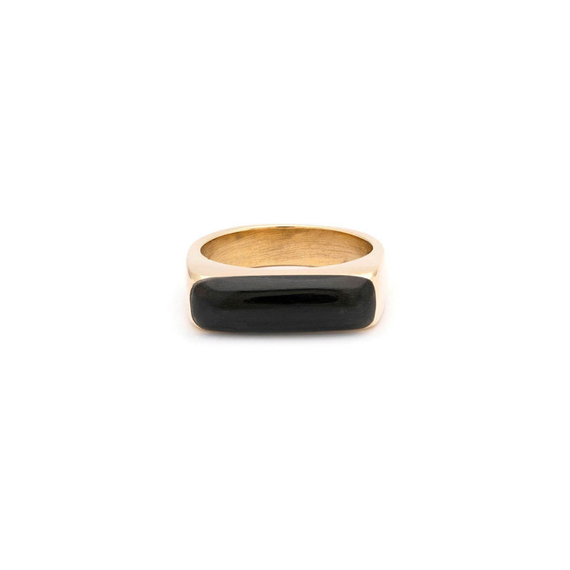 Horn Inset Ring - Ring by Victorious Crafts | Obakki