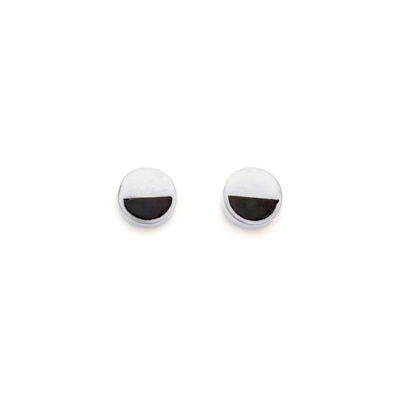 Horn Inset Studs - Earring by Victorious Crafts | Obakki
