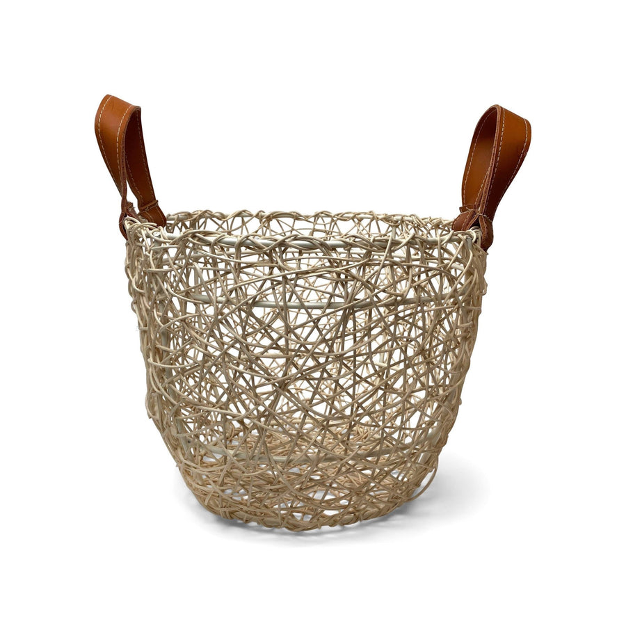 Imperfect 10" Woven Bird's Nest Basket | Natural_Ensamble Artesano_201-70-0674-154-Natural-S | Obakki