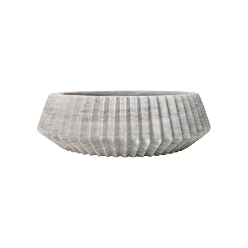 imperfect Duna Marble Bowl | White Decorative Bowls Ayres Obakki