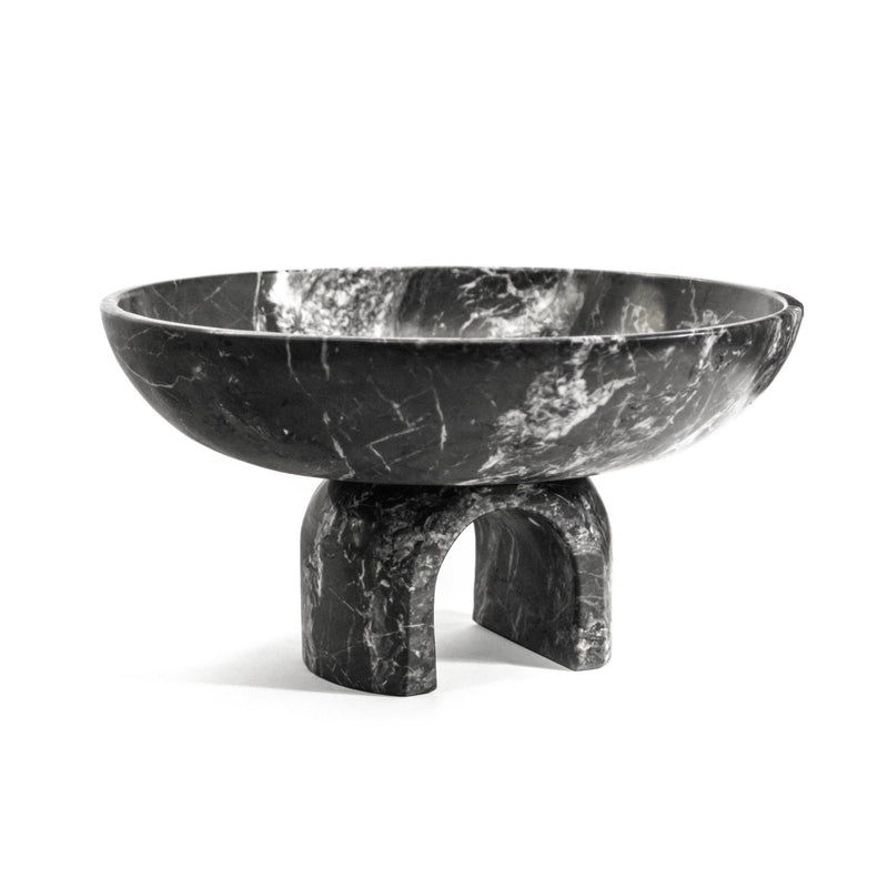 Lago Vessel | Black - Decorative Bowls by Ayres | Obakki