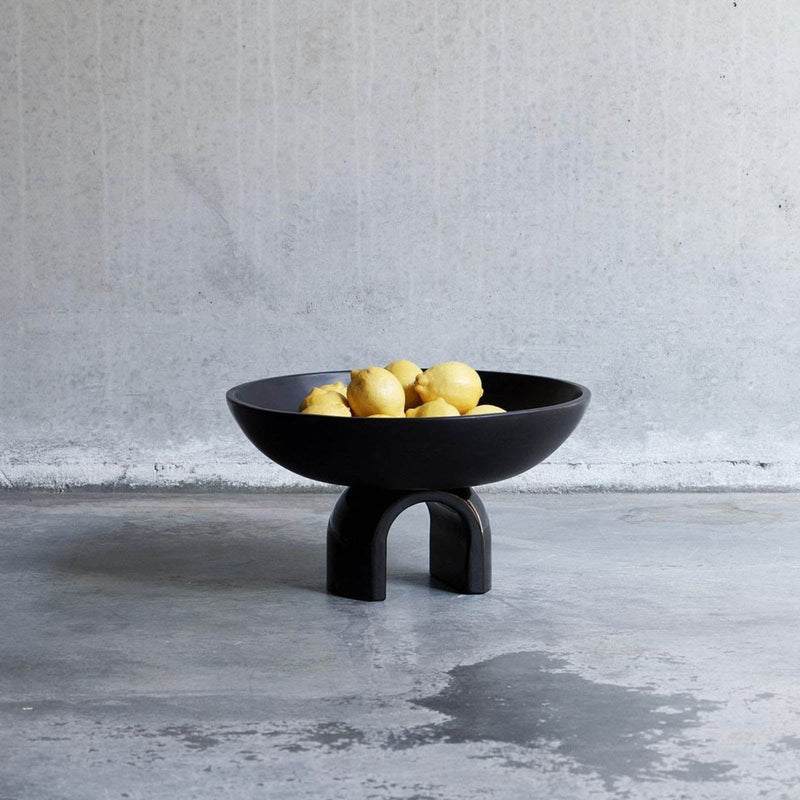 Lago Vessel | Black - Decorative Bowls by Ayres | Obakki