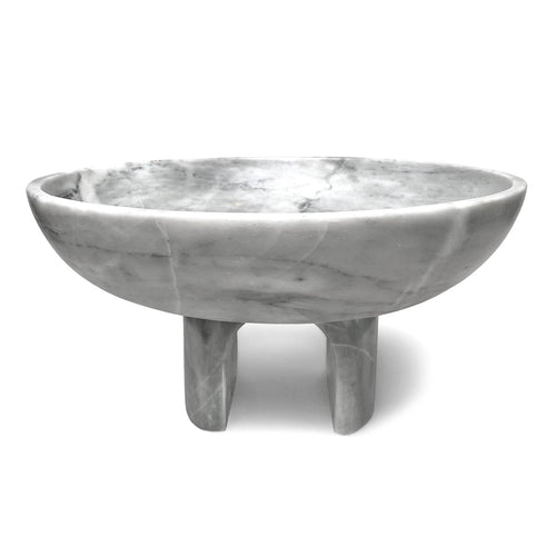 Lago Vessel | White_Ayres_201-71-0375-156-White Marble-O/S | Obakki