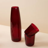 Luisa 1L Carafe | Ottoman Red - Glassware by R+D.Lab | Obakki