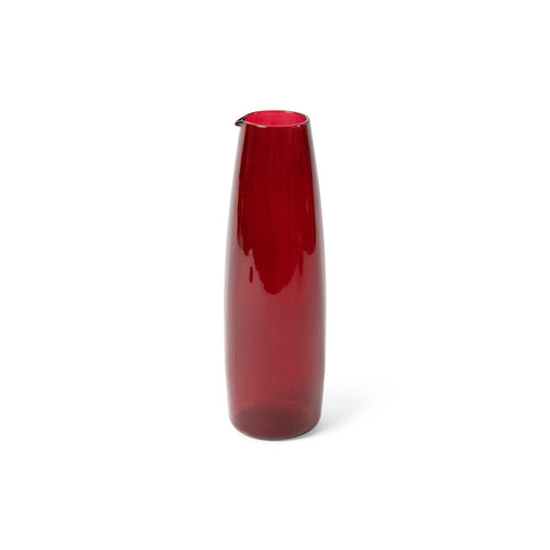 Luisa 1L Carafe | Ottoman Red - Glassware by R+D.Lab | Obakki