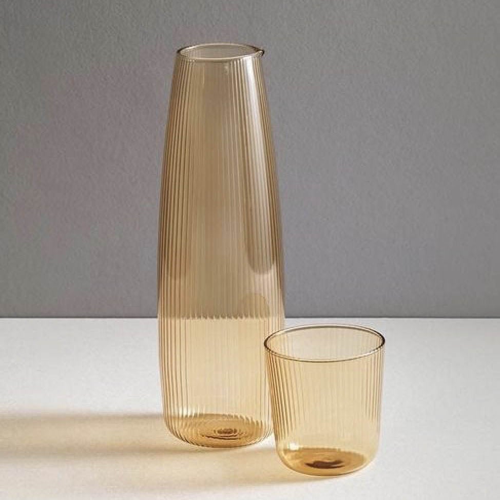 Luisa 1L Carafe | Sand - Glassware by R+D.Lab | Obakki